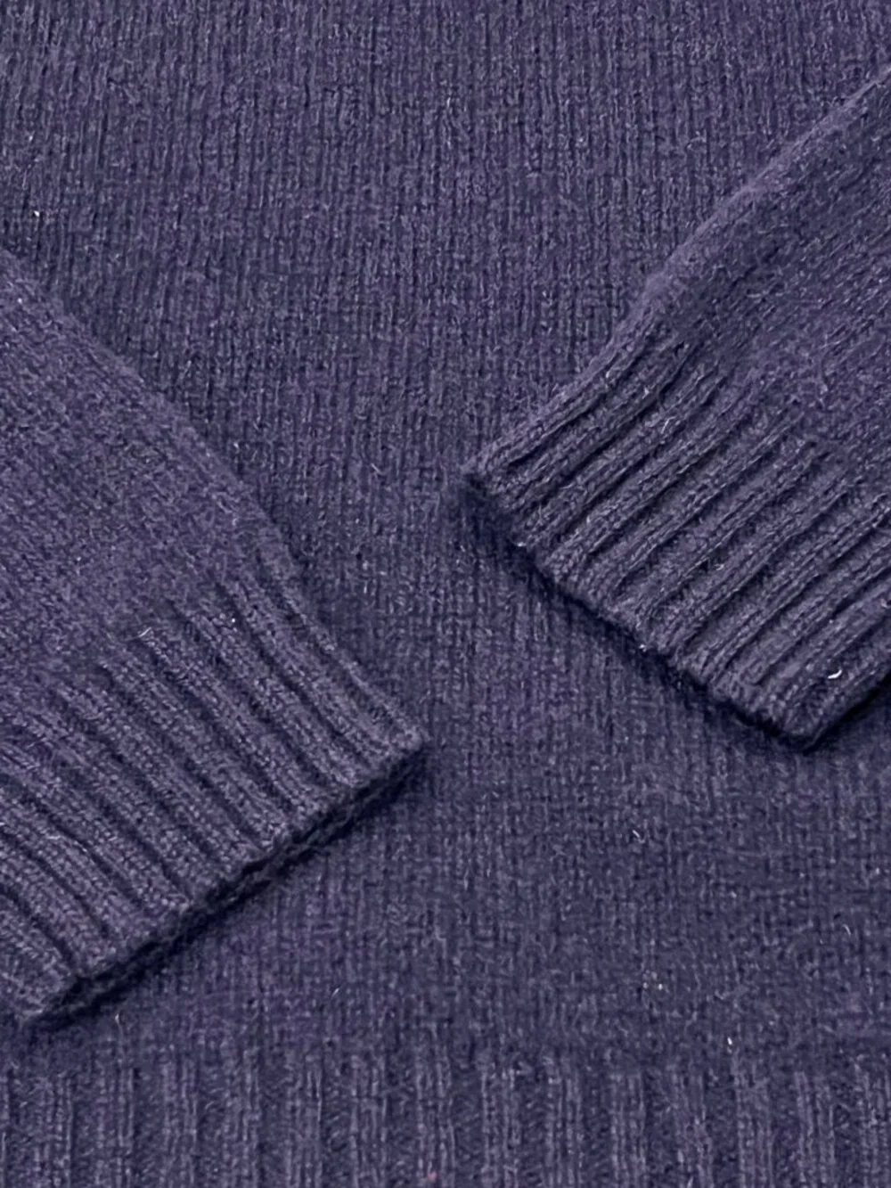 J Crew Vintage Navy Wool Crewneck Sweater, L